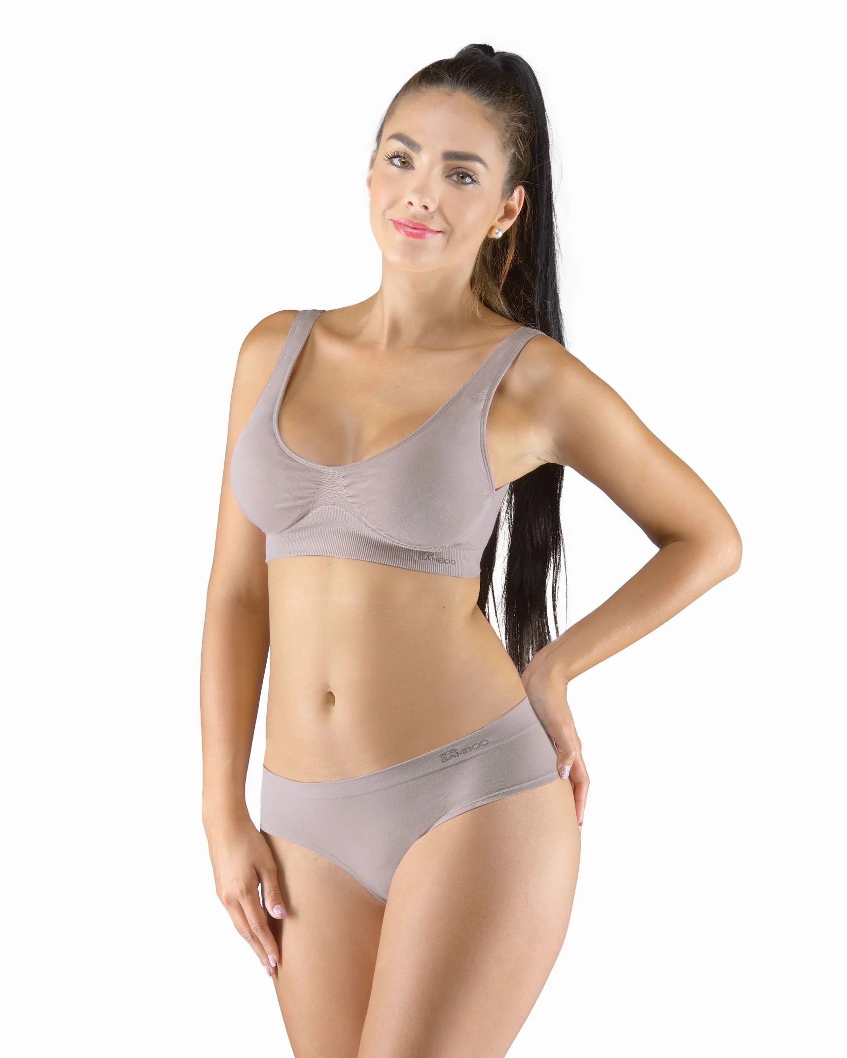 Wide Waist Bamboo Thong