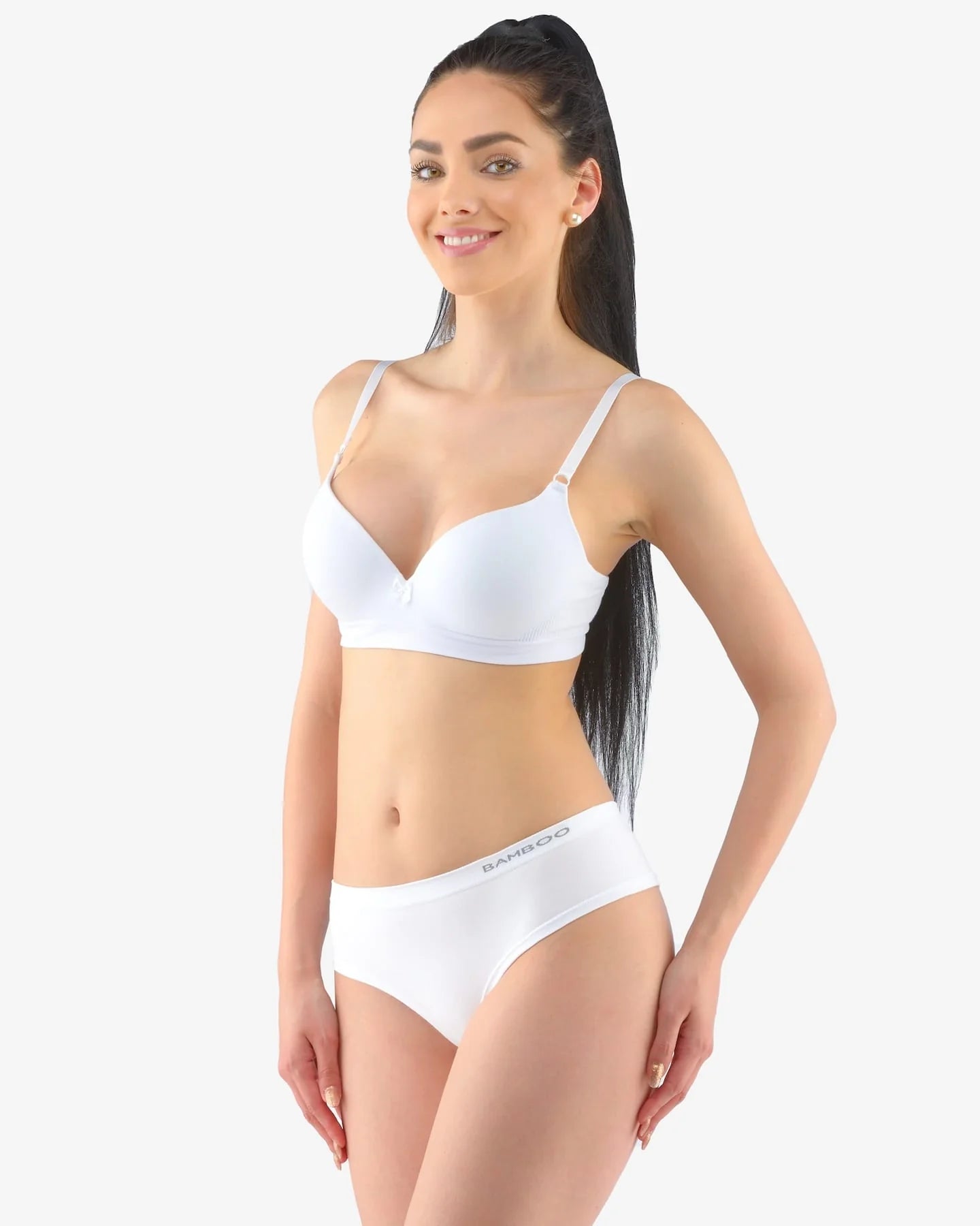 Wide Waist Bamboo Thong