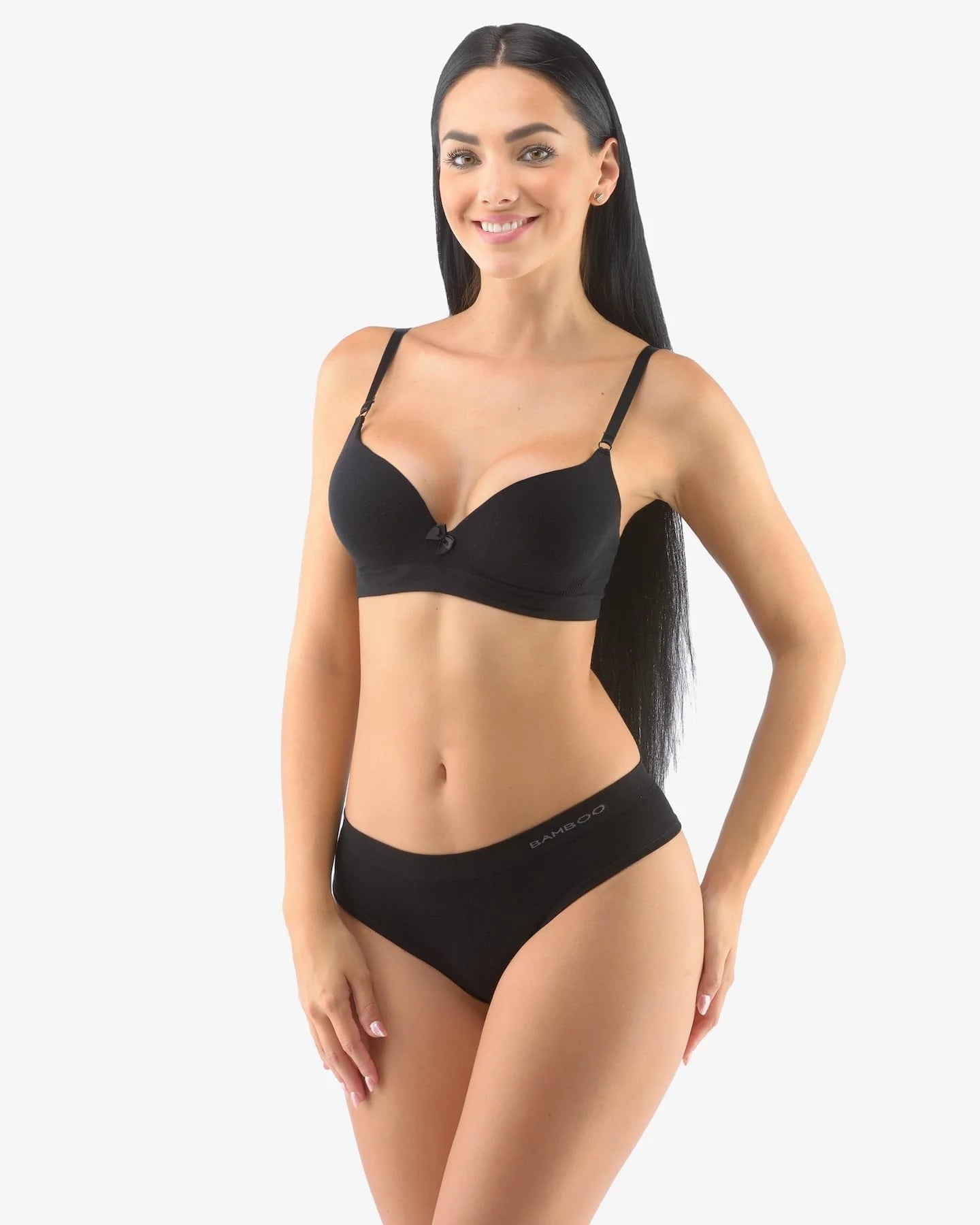 Wide Waist Bamboo Thong