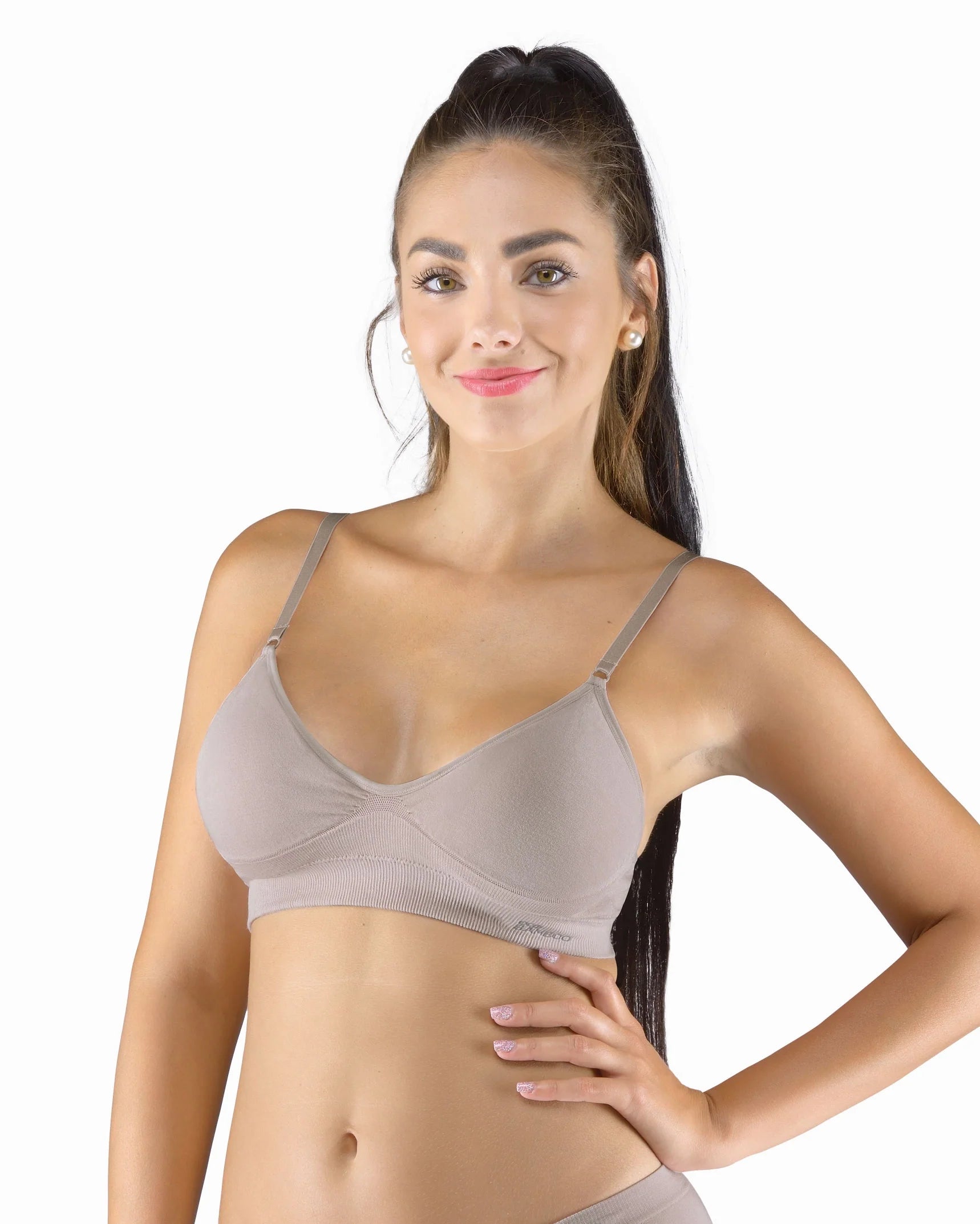 Convertible Padded Bamboo Bra with adjustable straps