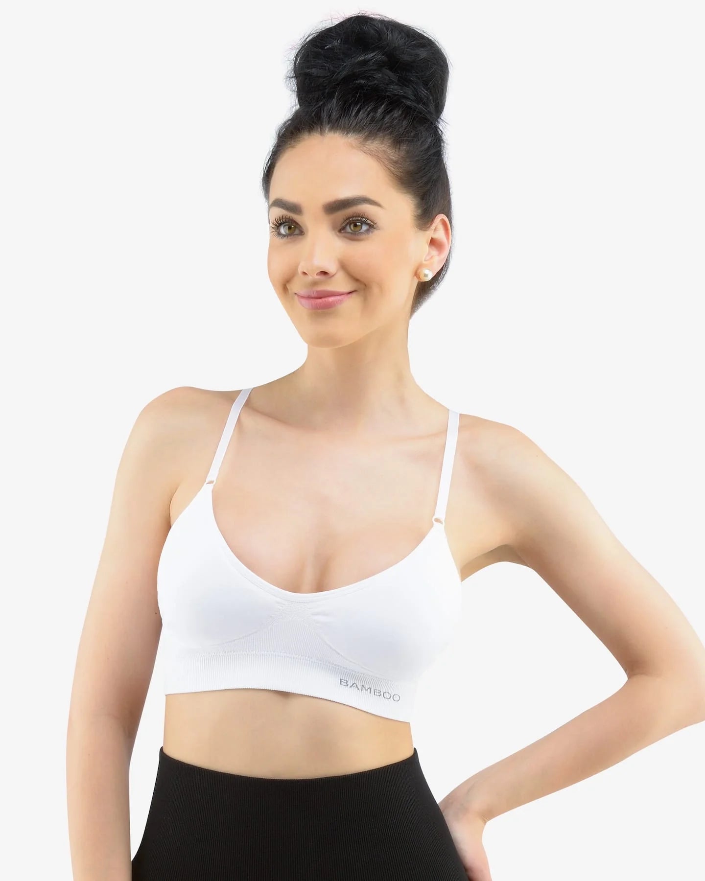 Convertible Padded Bamboo Bra with adjustable straps