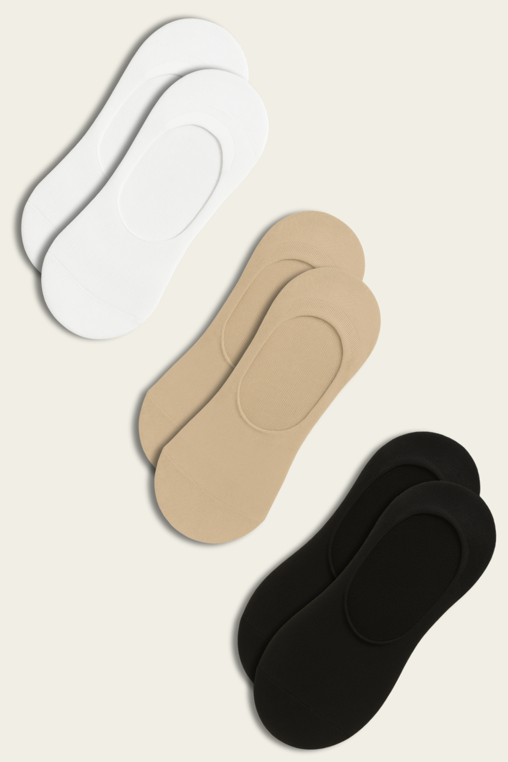 No Show Bamboo Socks - 3 pairs