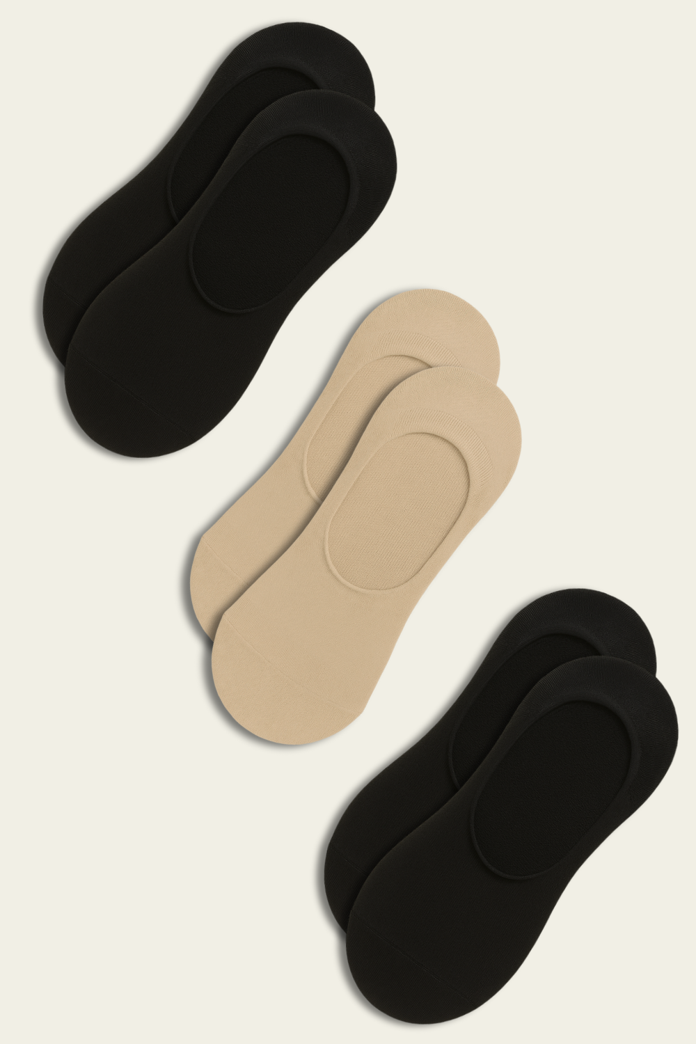 Bamboo No Show Socks - 6 pairs