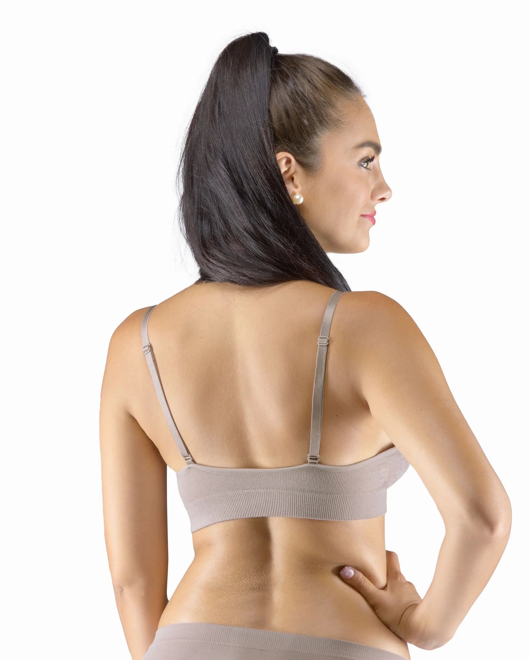 Convertible Padded Bamboo Bra with adjustable straps