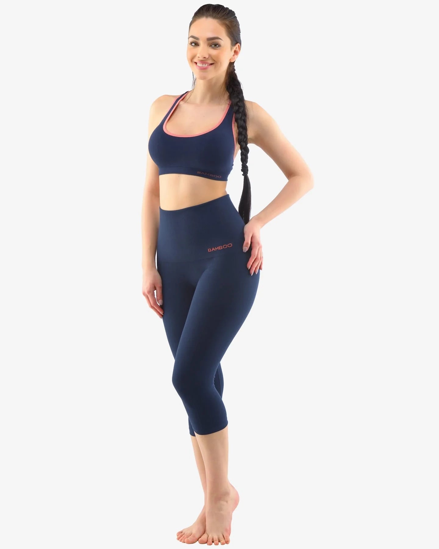 High Waist Capri Sports Bamboo Leggings