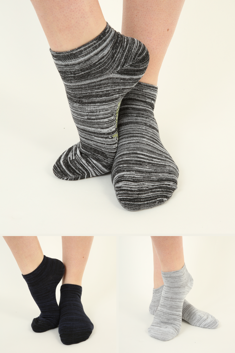 Low Bamboo and Cotton Socks - 3 pairs